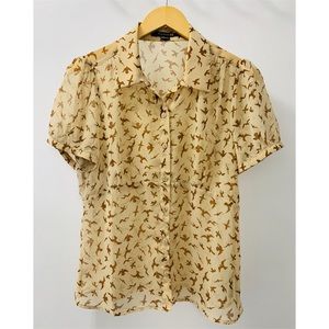 Bird button up shirt